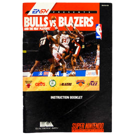 Bulls Vs Blazers And The NBA Playoffs [Manual] (Super Nintendo / SNES)