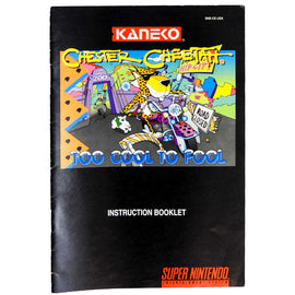 Chester Cheetah Too Cool To Fool [Manual] (Super Nintendo / SNES)