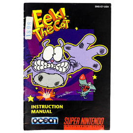 Eek The Cat [Manual] (Super Nintendo / SNES)