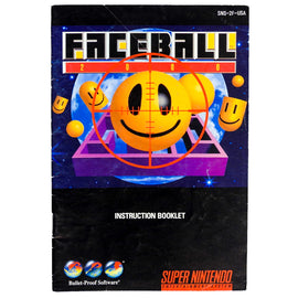 Faceball 2000 [Manual] (Super Nintendo / SNES)