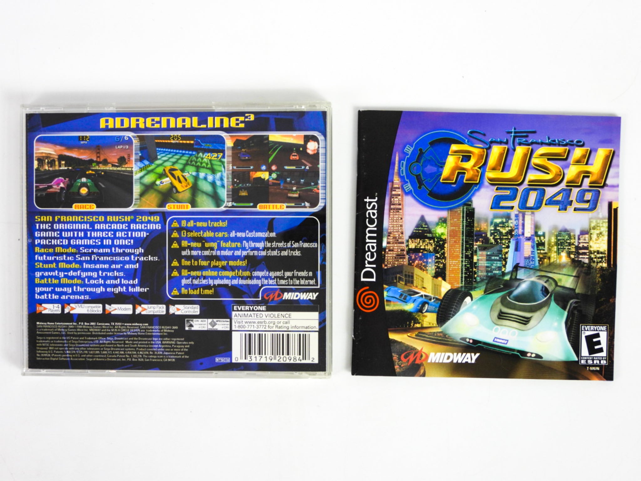 San Francisco Rush 2049 Sega Dreamcast * RARE * store Disk only