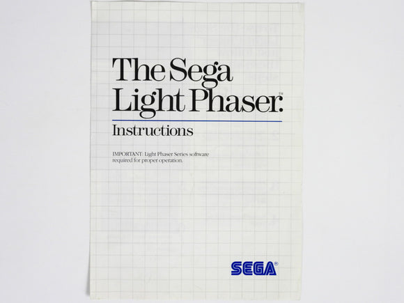 The Sega Light Phaser Instructions [Manual] (Sega Master System)