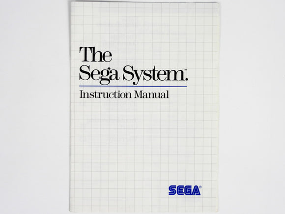 The Sega System Instruction [Manual] (Sega Master System)