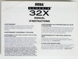 Sega Genesis 32X Instruction [French Version] [Manual] (Sega 32X)