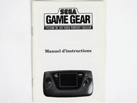 Sega Game Gear Instruction [French Version] [Manual] (Sega Game Gear)