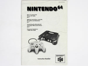Nintendo 64 Instruction Booklet [Manual] (Nintendo 64 / N64)