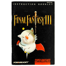 Final Fantasy III 3 [Manual] (Super Nintendo / SNES)
