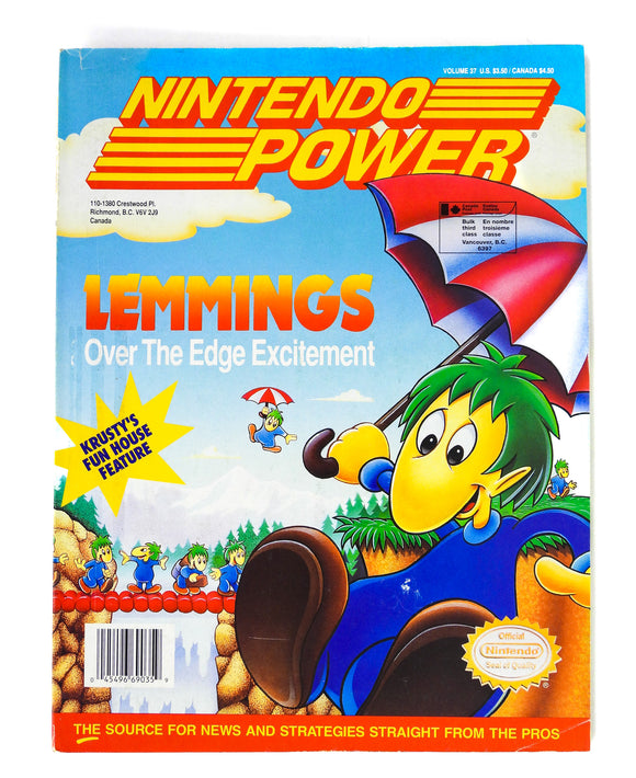 Lemmings [Volume 37] [Nintendo Power] (Magazines)