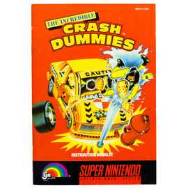 Incredible Crash Dummies [Manual] (Super Nintendo / SNES)