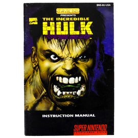 The Incredible Hulk [Manual] (Super Nintendo / SNES)