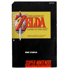 Zelda Link To The Past [CAN Version] [French Version] [Manual] (Super Nintendo / SNES)