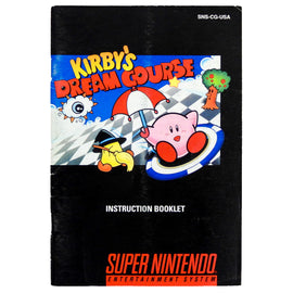Kirby's Dream Course [Manual] (Super Nintendo / SNES)