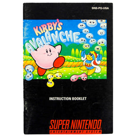 Kirby's Avalanche [Manual] (Super Nintendo / SNES)