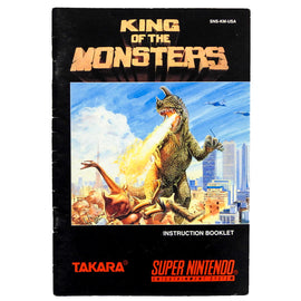 King Of The Monsters [Manual] (Super Nintendo / SNES)
