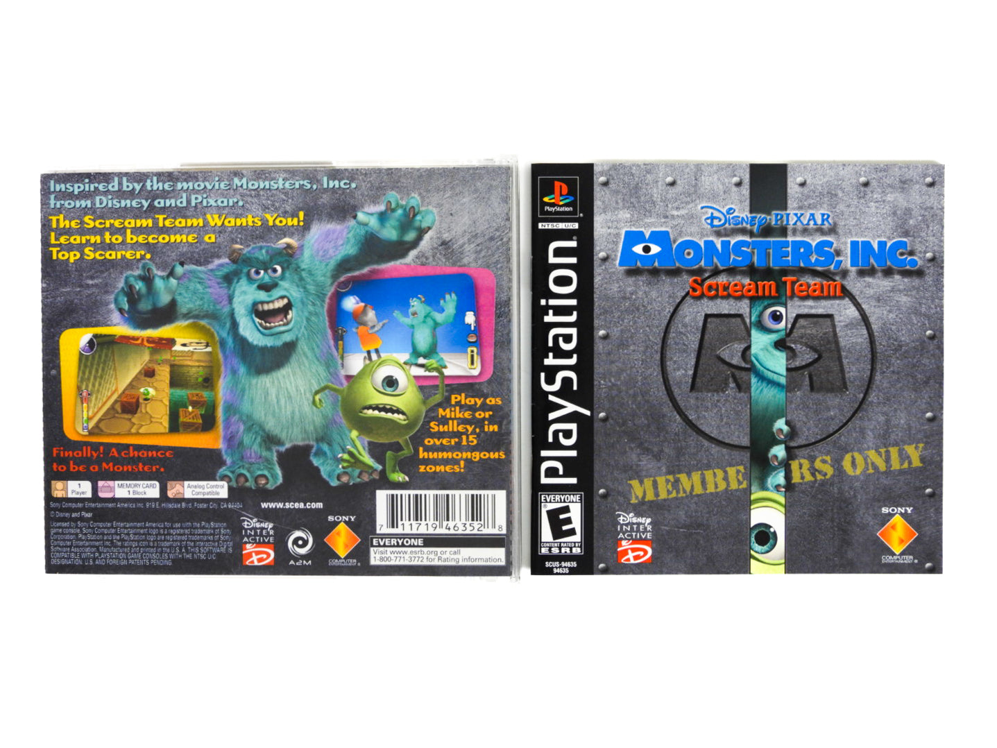 monsters inc playstation 1 Monsters Inc (PlayStation / PS1) – Retro MTL