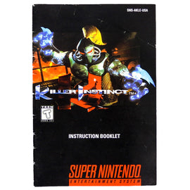 Killer Instinct [Manual] (Super Nintendo / SNES)
