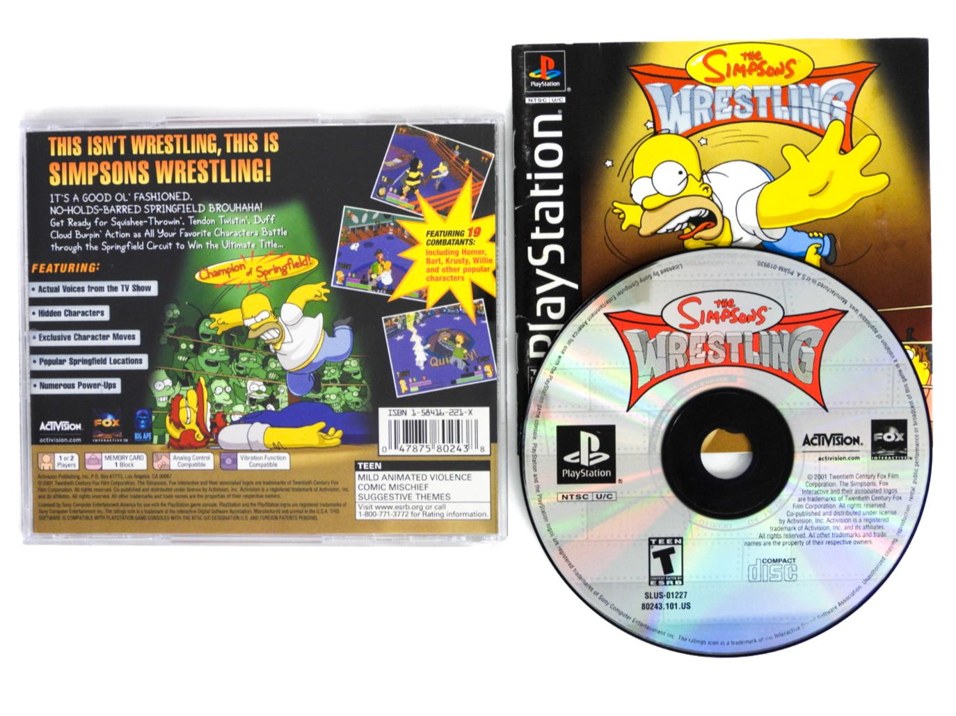 The Simpsons Wrestling (PlayStation / PS1) – Retro MTL