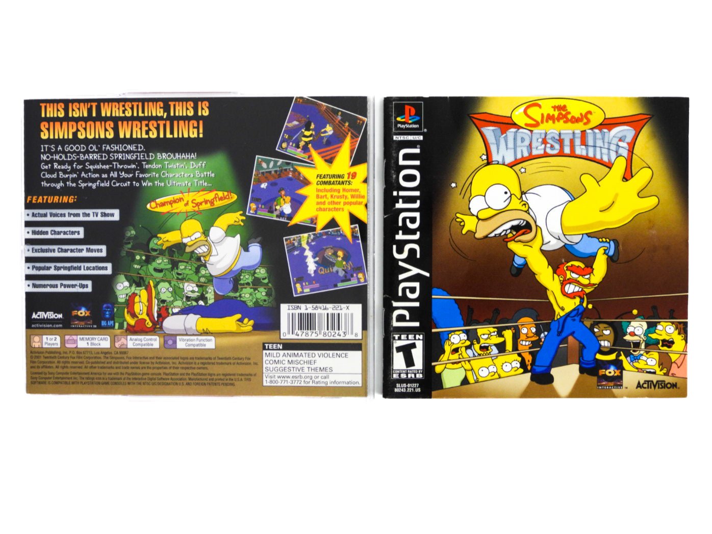 The Simpsons Wrestling (PlayStation / PS1) – Retro MTL