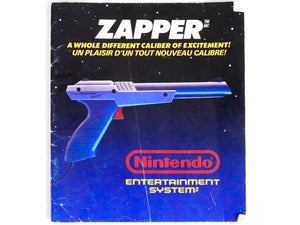 Nintendo NES Gray Zapper Light Gun [French Version] [Manual] (Nintendo / NES)