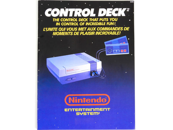 Nintendo NES Control Deck Incredible Fun Booklet [French Version] [Manual] (Nintendo / NES)
