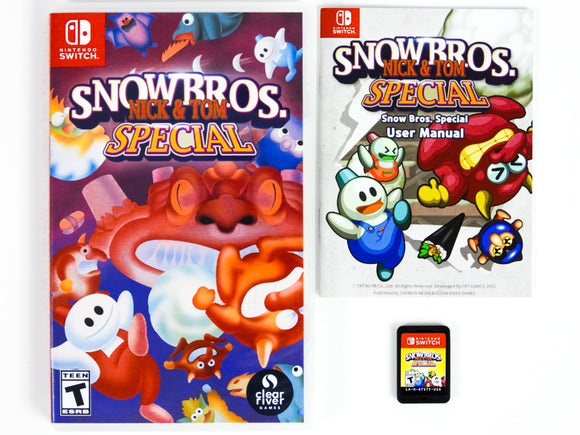 Jogo Snow Bros Nick E Tom Special Switch Midia Fisica | Frete grátis Jogo Snow Bros Nick E Tom Special Switch Midia Fisica | Frete grátis