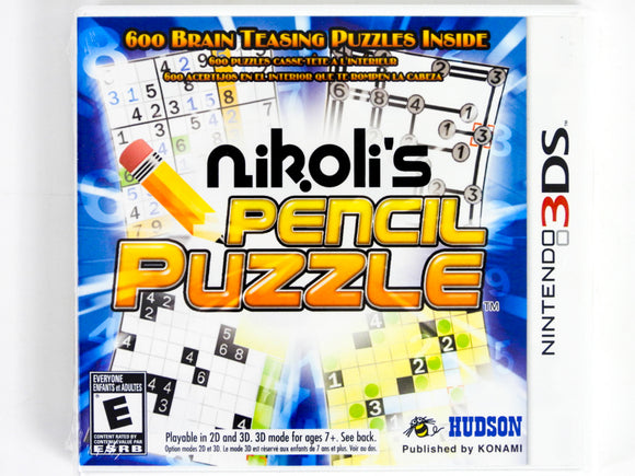 Nikolis Pencil Puzzle (Nintendo 3DS)