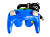 Green & Blue Wired GameCube Controller [Old Skool] (Nintendo Wii / Gamecube)