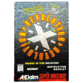 Revolution X [Manual] (Super Nintendo / SNES)