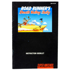 Road Runner's Death Valley Rally [Manual] (Super Nintendo / SNES)