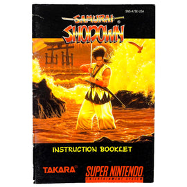 Samurai Shodown [Manual] (Super Nintendo / SNES)