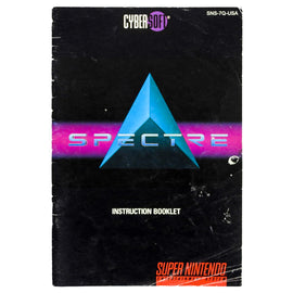 Spectre [Manual] (Super Nintendo / SNES)