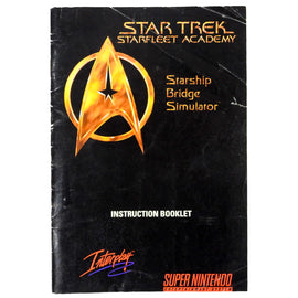 Star Trek: Starfleet Academy [Manual] (Super Nintendo / SNES)