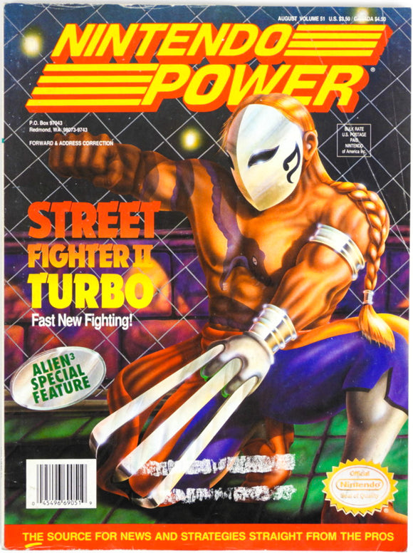 Street Fighter II Turbo [Volume 51] [Nintendo Power] (Magazines)