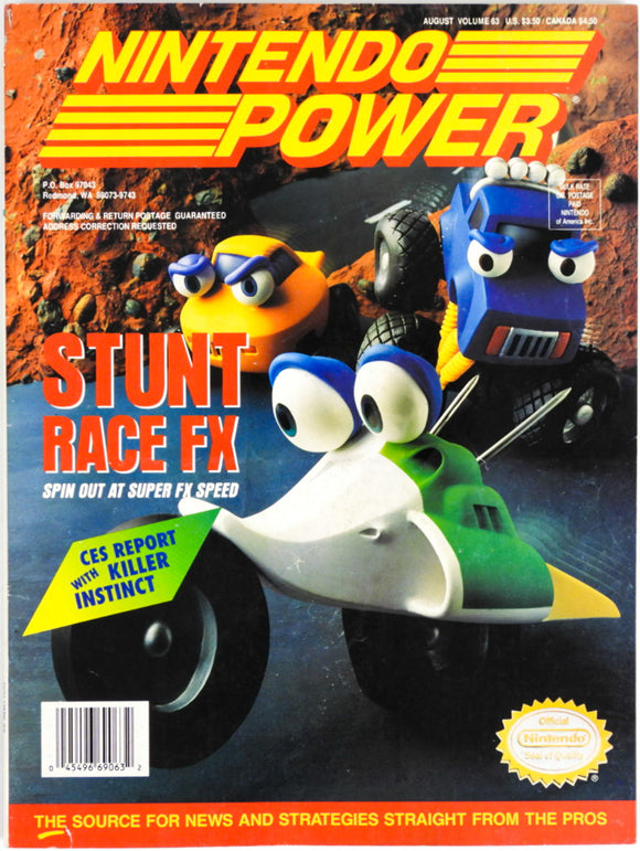 Stunt Race FX [Volume 63] [Nintendo Power] (Magazines)