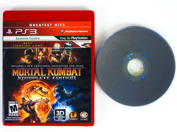 Mortal Kombat Komplete Edition [Greatest Hits] (Playstation 3 / PS3)
