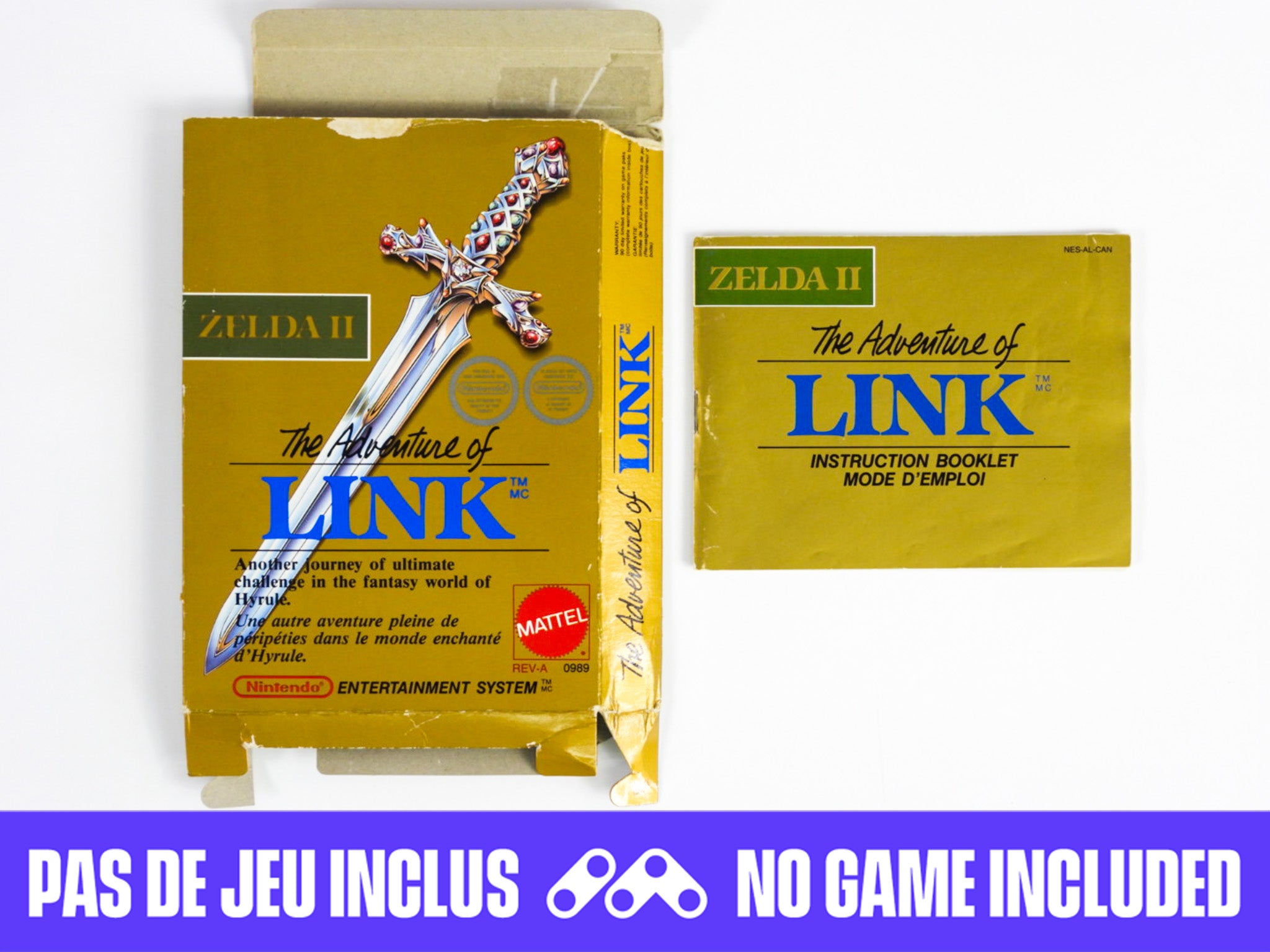 Zelda II on sale The Adventure of Link for Nintendo NES