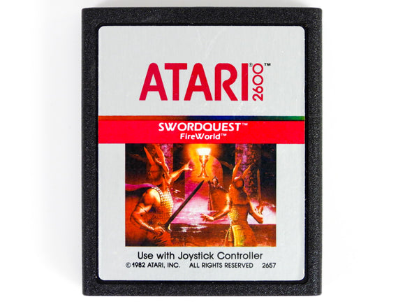 Swordquest Fireworld [Silver Label] (Atari 2600)