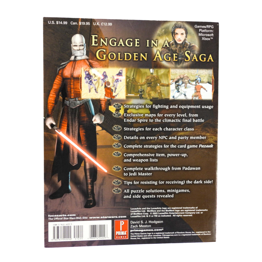 NEW Prima’s Strategy Guide STAR WARS KNIGHTS OF shops OLD REPUBLIC Microsoft XBOX