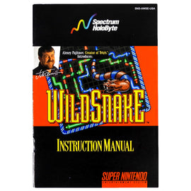 WildSnake [Manual] (Super Nintendo / SNES)