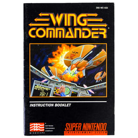 Wing Commander [Manual] (Super Nintendo / SNES)