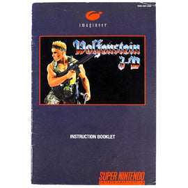 Wolfenstein 3D [Manual] (Super Nintendo / SNES)