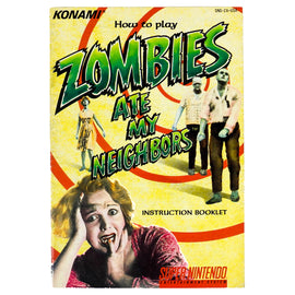 Zombies Ate My Neighbors [Manual] (Super Nintendo / SNES)