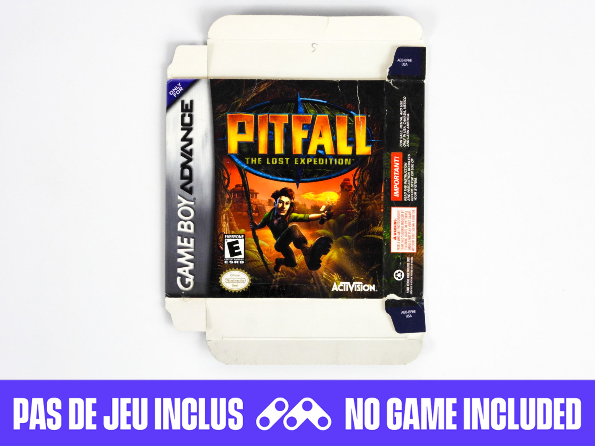 Pitfall The Lost Expedition [Box] (Game Boy Advance / GBA) – RetroMTL