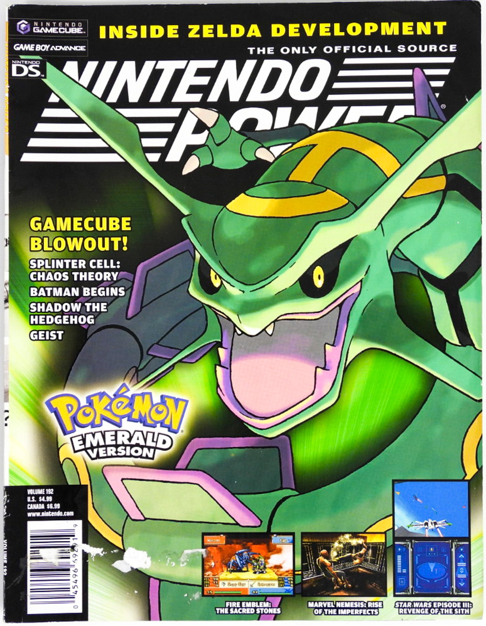 Pokémon Emerald Official Guide shops from Nintendo Power for Gameboy Advance w/Poster