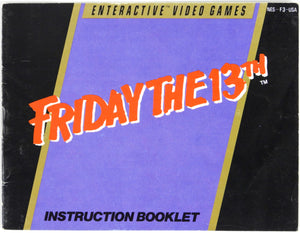 Friday the 13th [Manual] (Nintendo / NES)