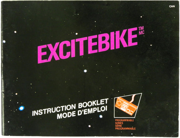 Excitebike [Manual] [CAN Version] [French Version] (Nintendo / NES)