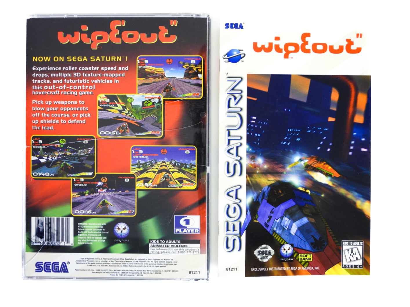 Volant Sega Saturn + Wipeout - Occasion Volant Sega Saturn + Wipeout - Occasion