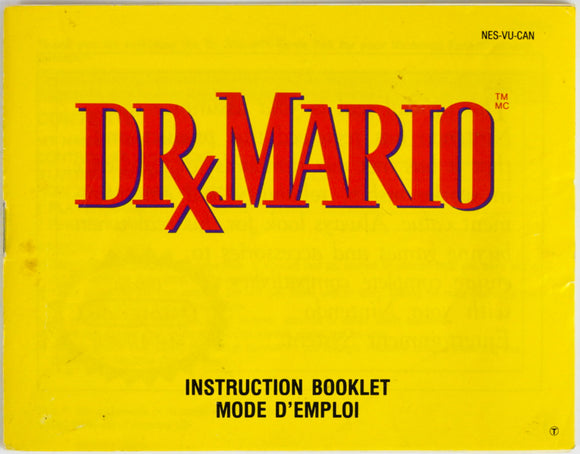 Dr. Mario [CAN Version] [English And French Version] [Manual] (Nintendo / NES)