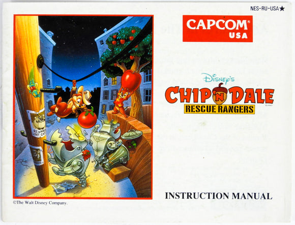 Chip and Dale Rescue Rangers [Manual] (Nintendo / NES)