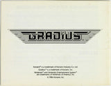 Gradius [Manual] (Nintendo / NES)